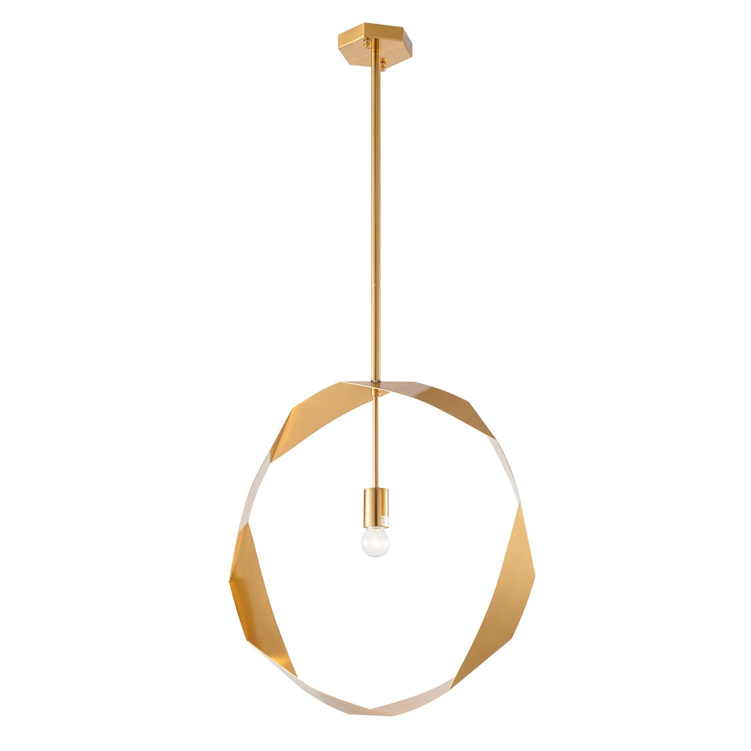 Pendant In Antique Brass Finish by Bethel