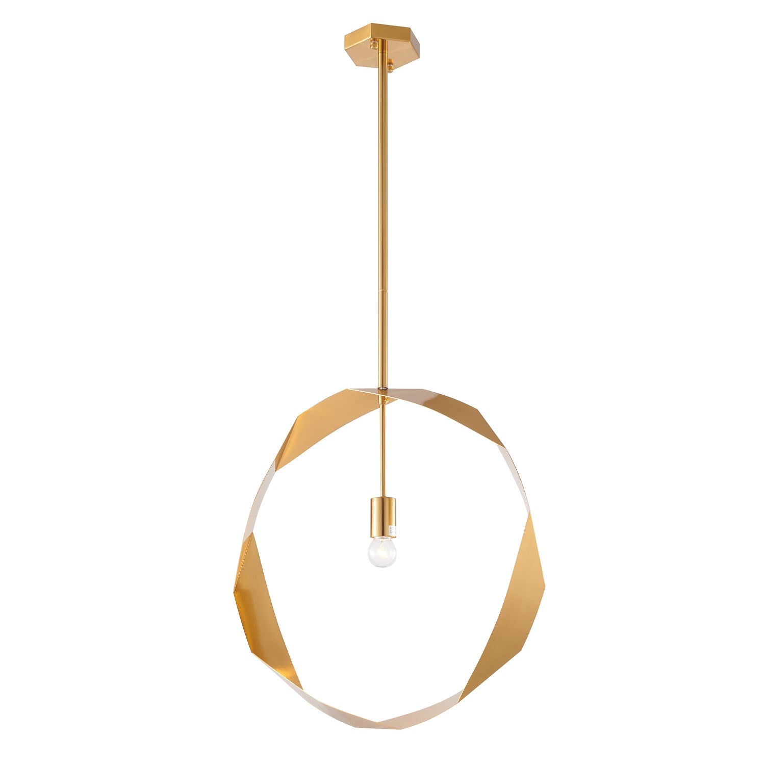 Pendant In Antique Brass Finish by Bethel