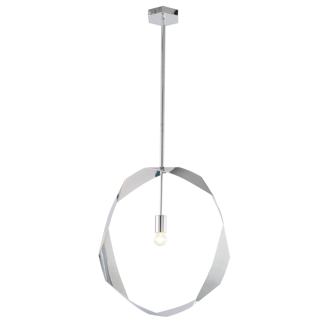 Pendant In Chrome Finish by Bethel