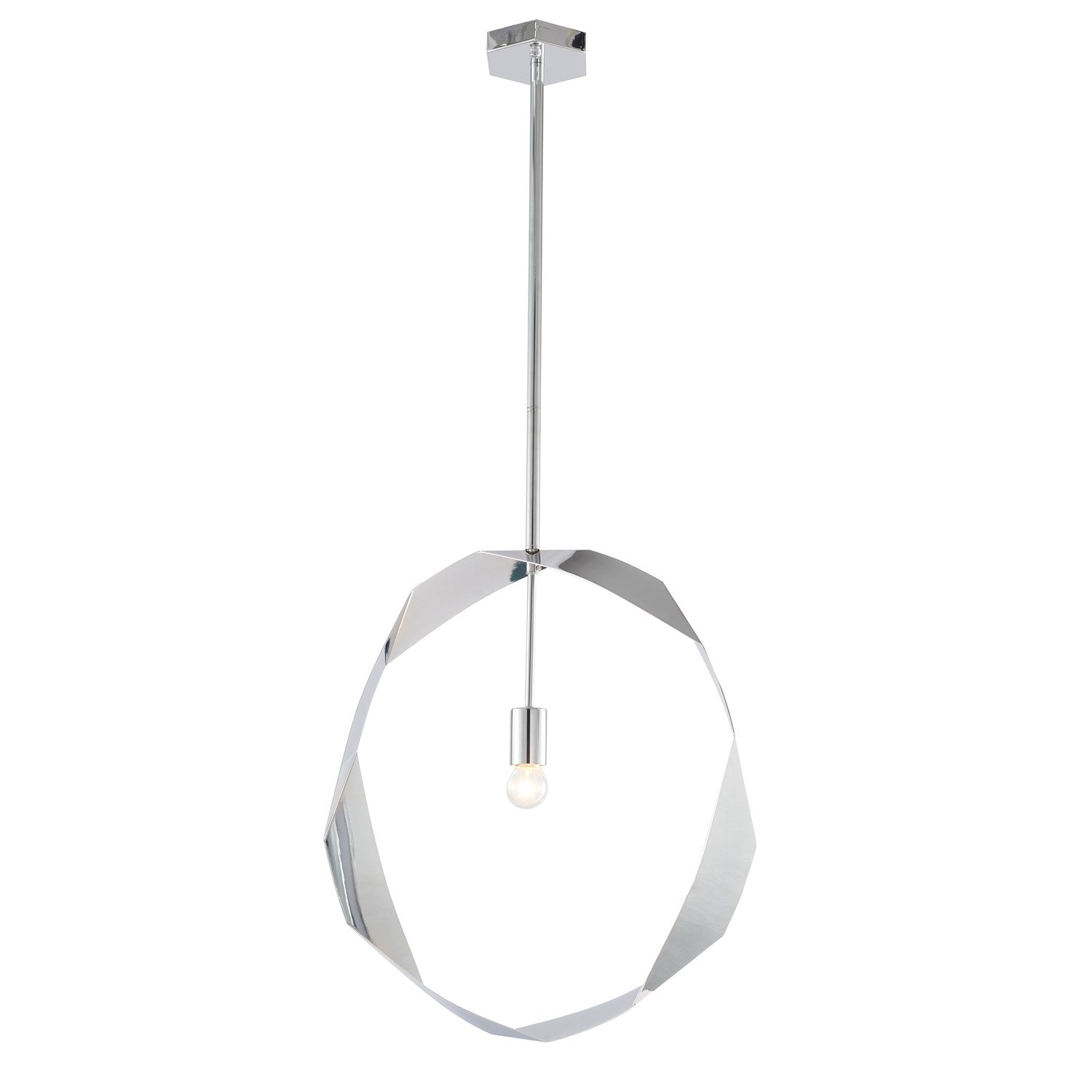 Pendant In Chrome Finish by Bethel