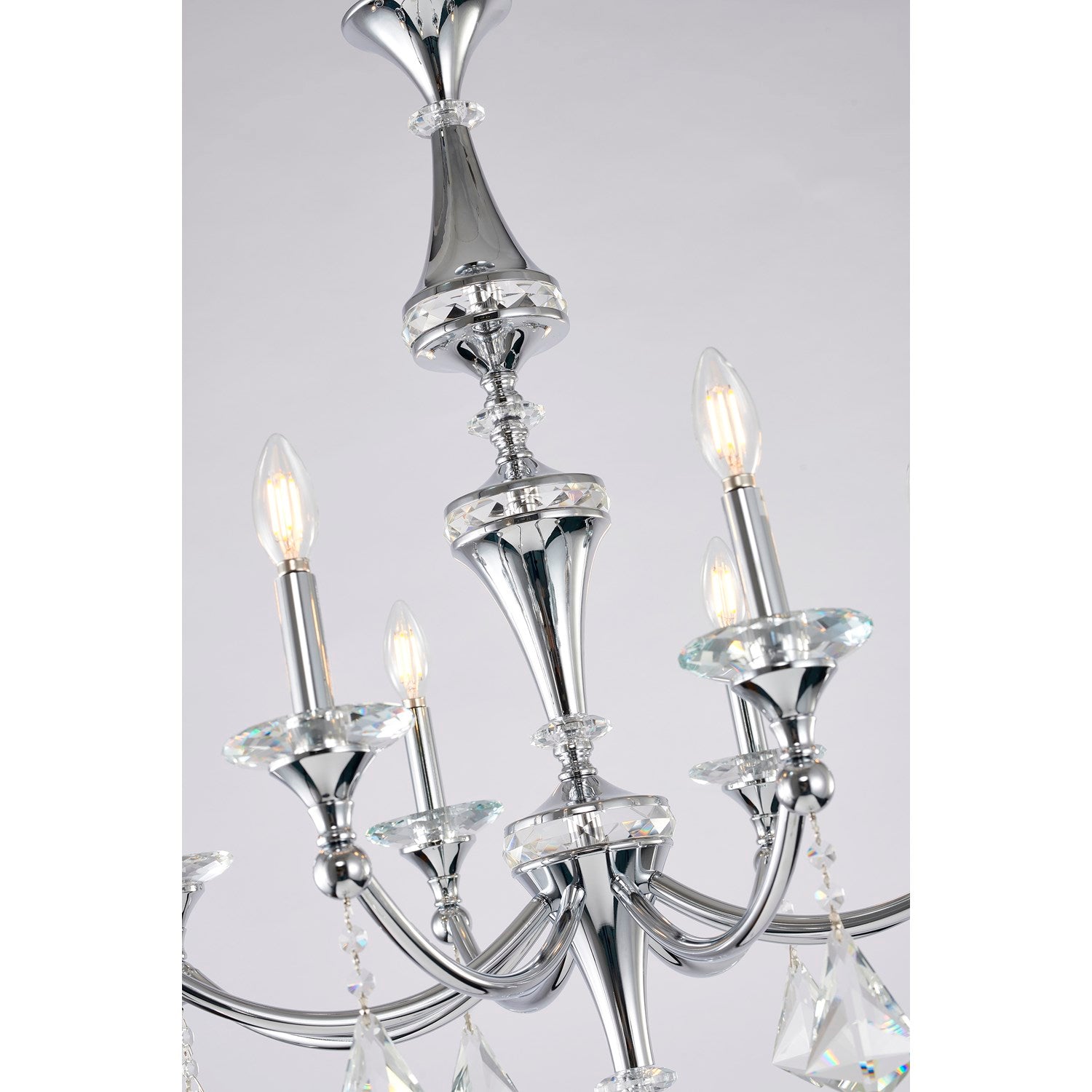 Chandelier In Chrome Finish