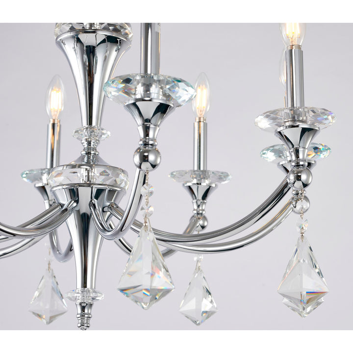 Chandelier In Chrome Finish