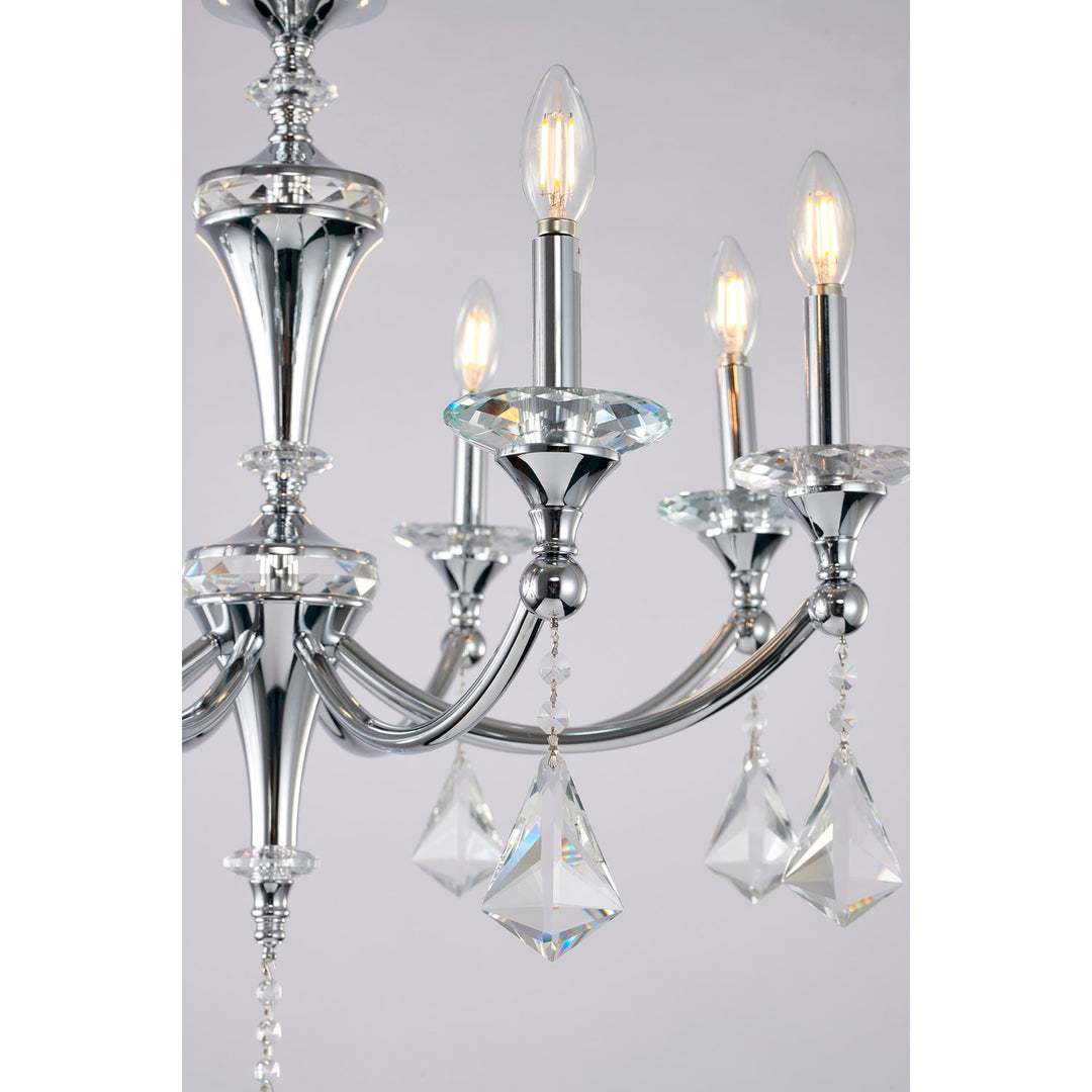 Chandelier In Chrome Finish