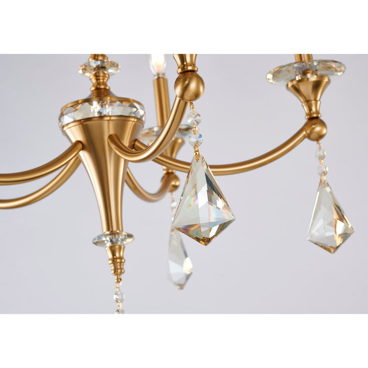 Chandelier In Stain Brass Finish