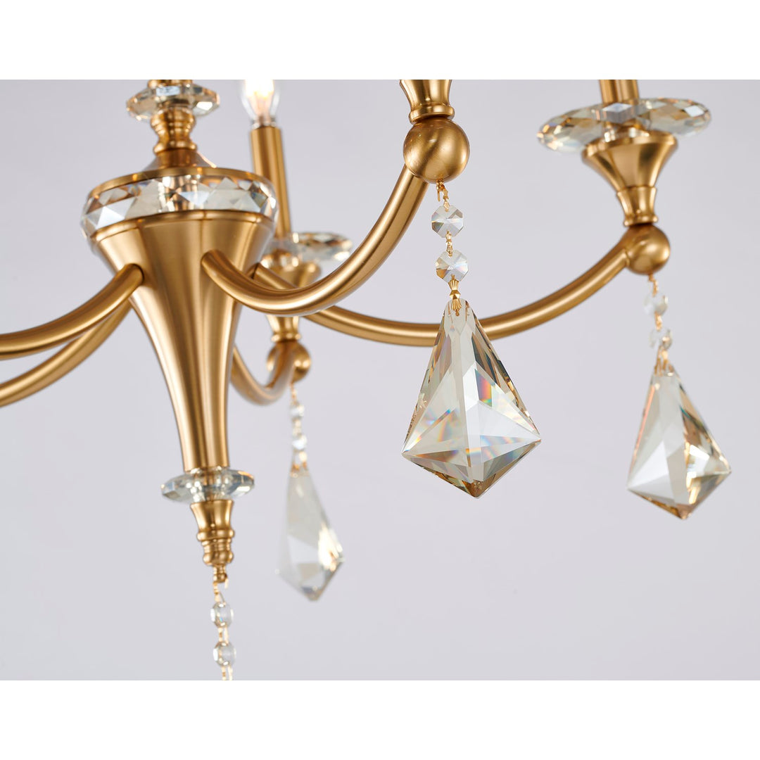Chandelier In Stain Brass Finish