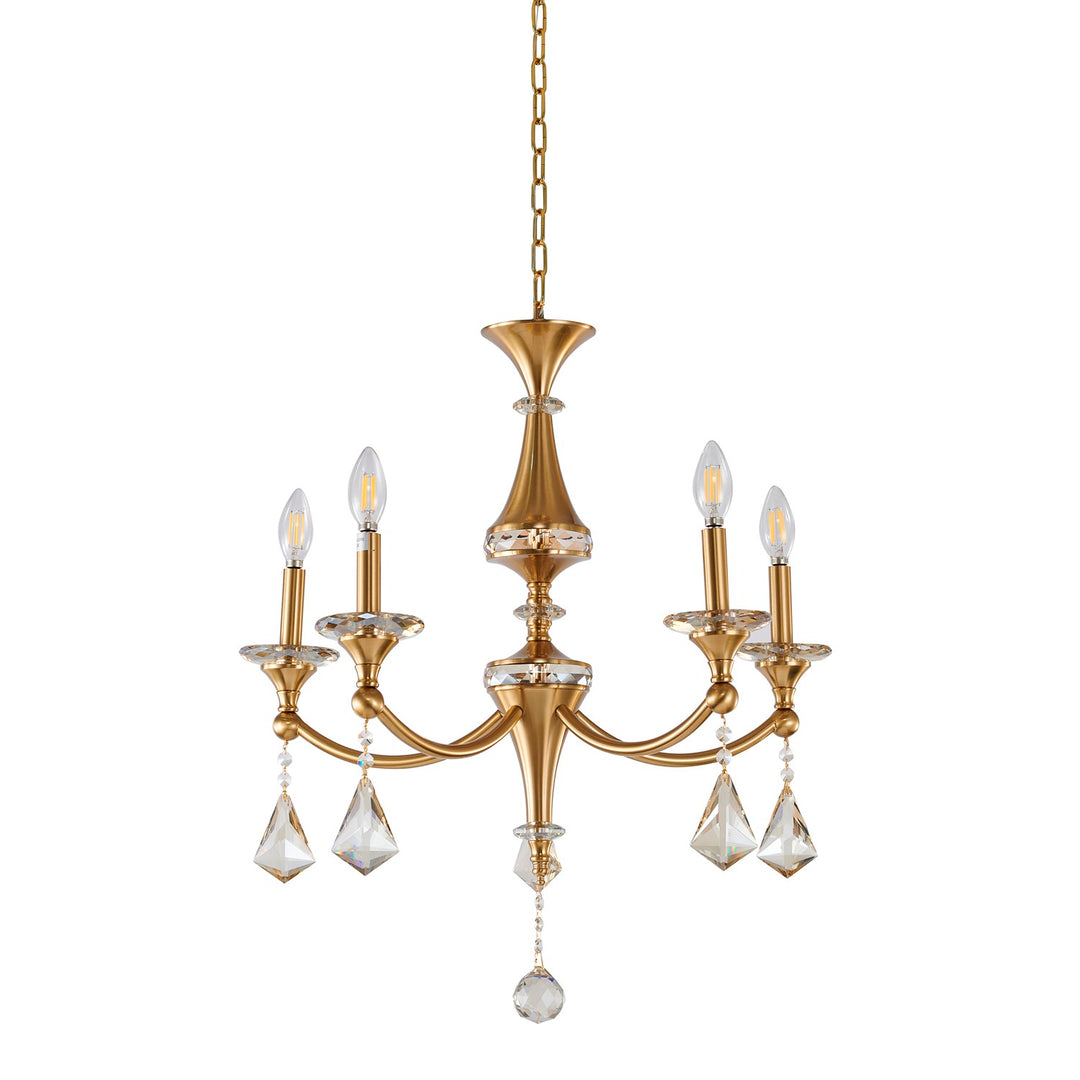 Chandelier In Stain Brass Finish