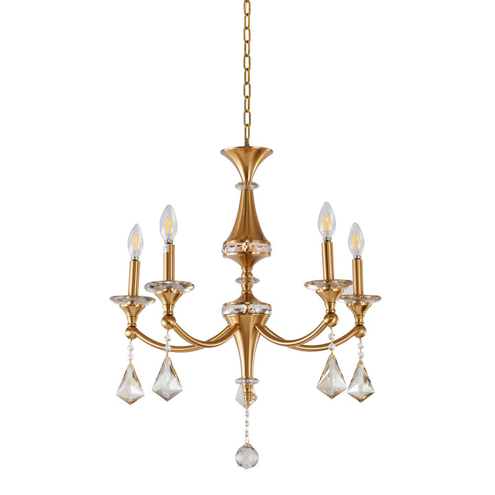 Chandelier In Stain Brass Finish