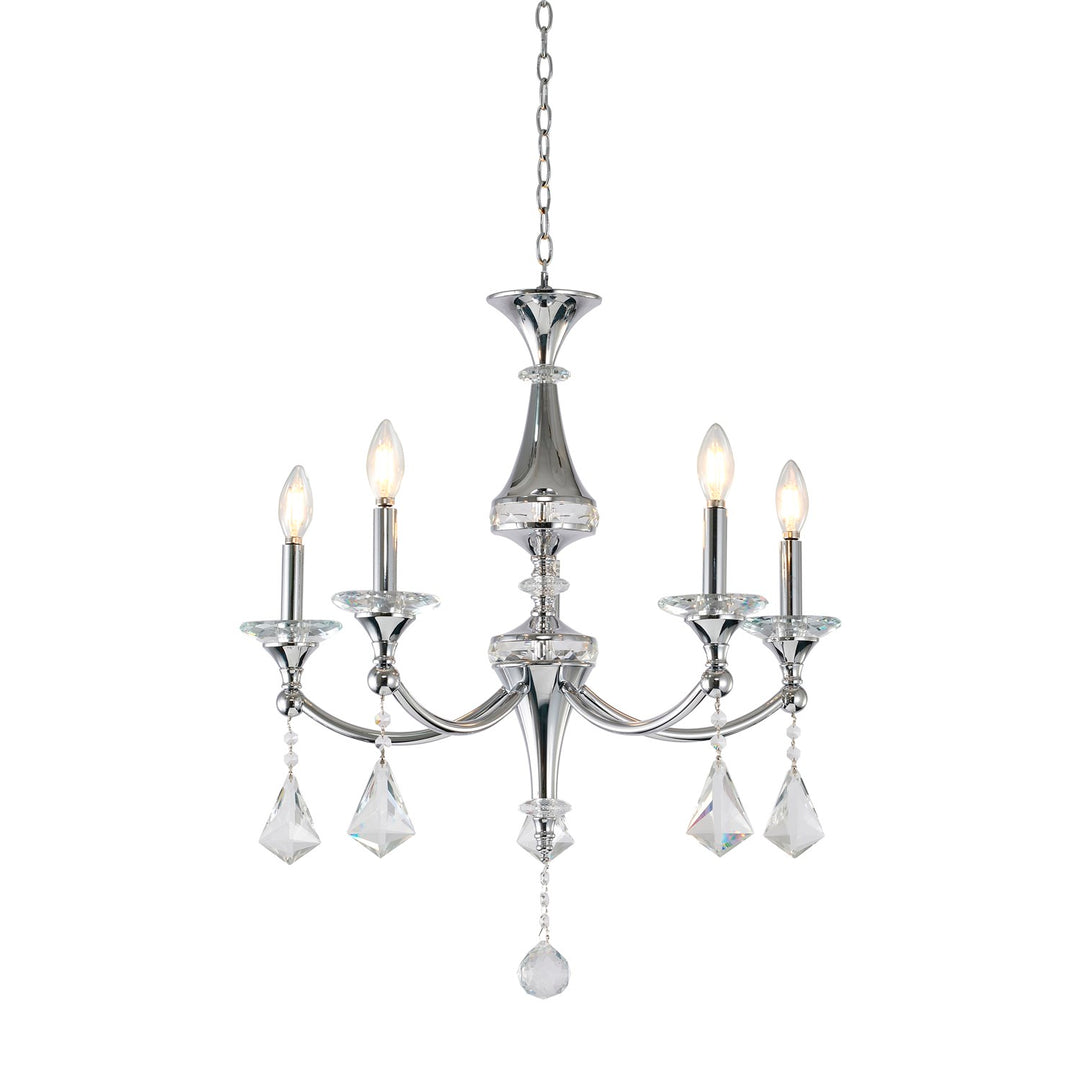 Chandelier In Chrome Finish by Bethel