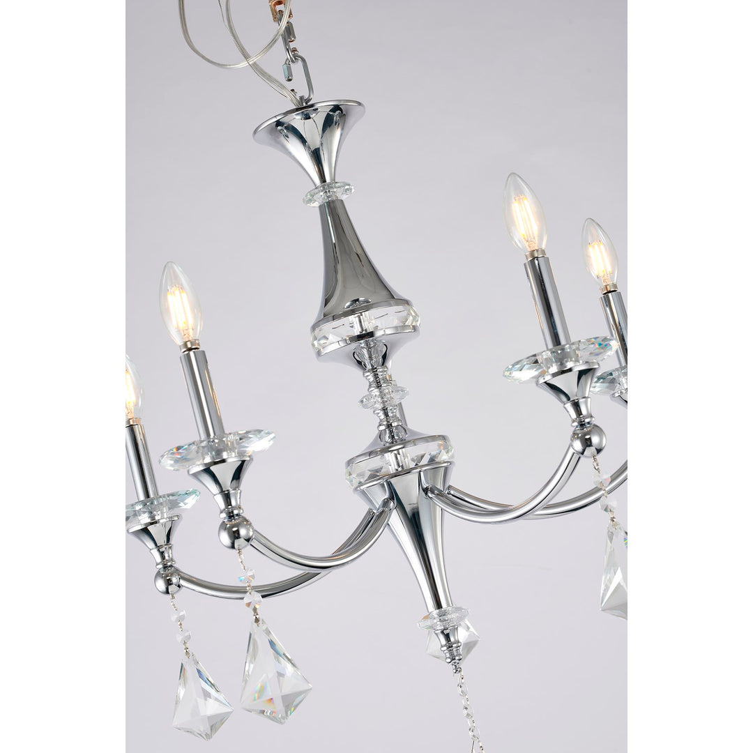 Chandelier In Chrome Finish