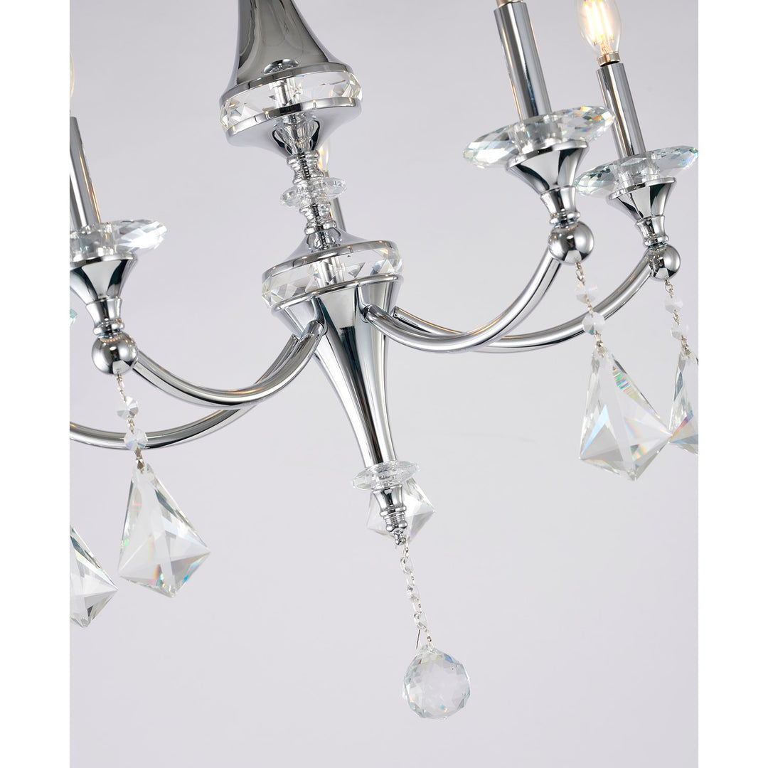 Chandelier In Chrome Finish