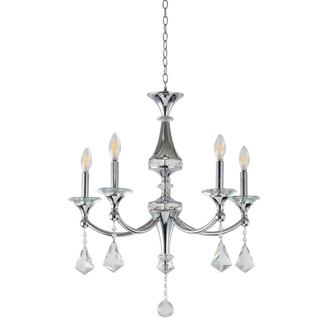 Chandelier In Chrome Finish