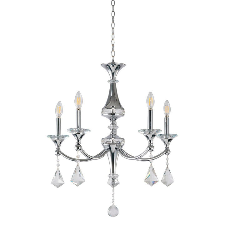 Chandelier In Chrome Finish