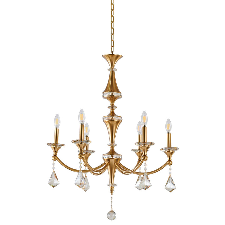 Chandelier In Stain Brass Finish