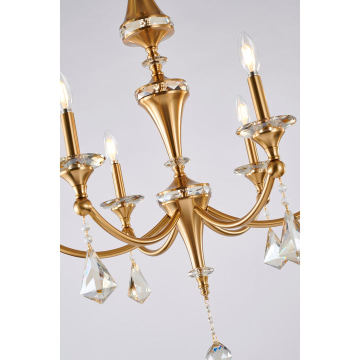 Chandelier In Stain Brass Finish