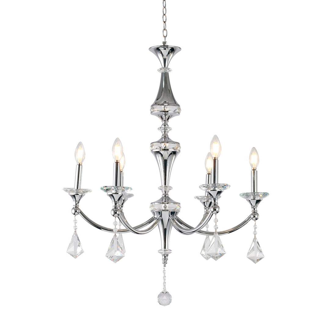 Chandelier In Chrome Finish by Bethel