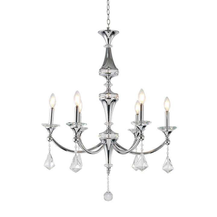 Chandelier In Chrome Finish by Bethel