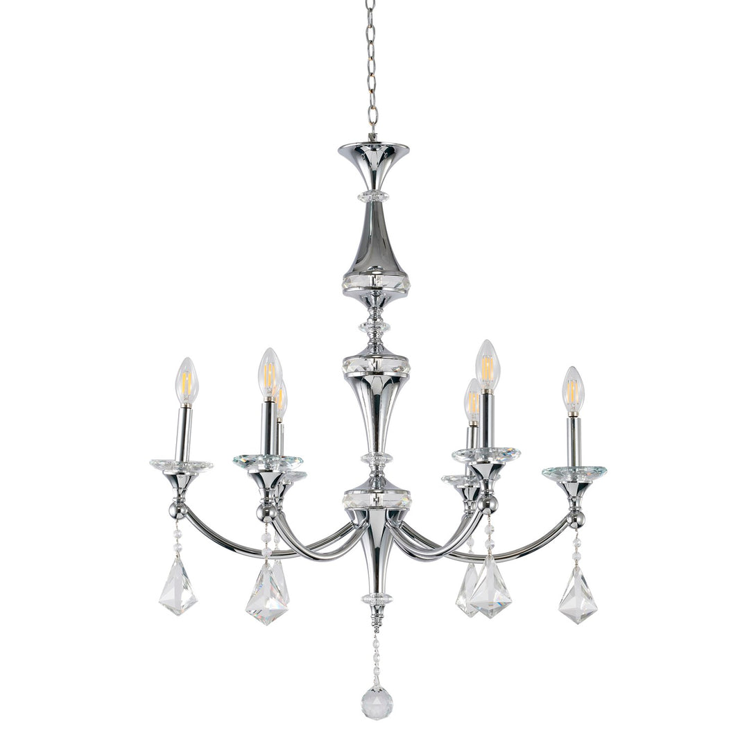 Chandelier In Chrome Finish