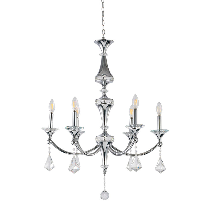 Chandelier In Chrome Finish