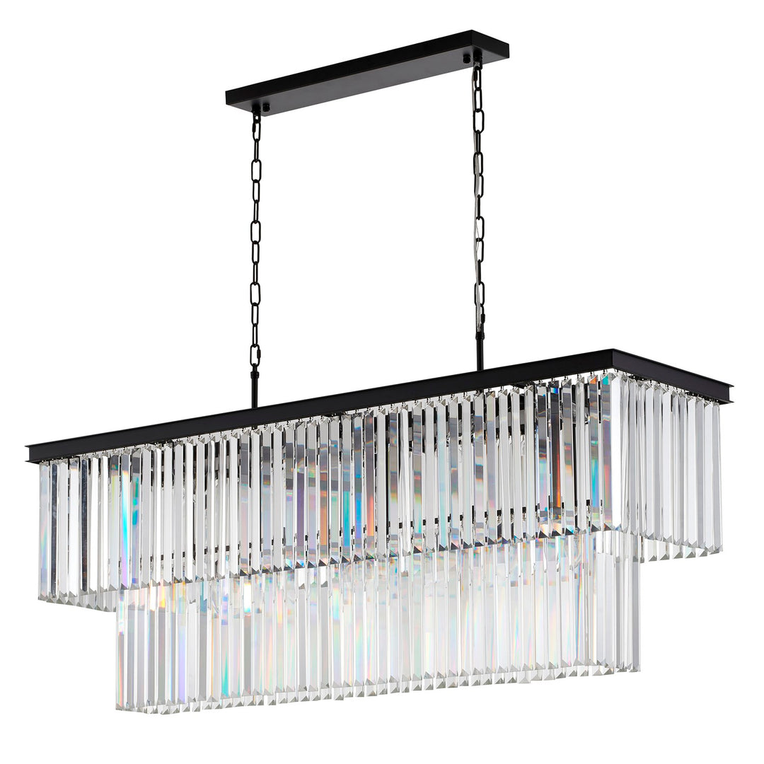 Chandelier In Black Finish