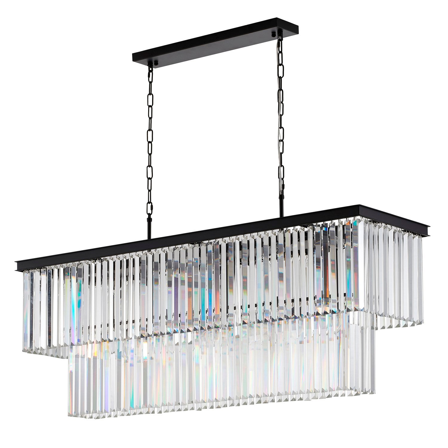 Chandelier In Black Finish