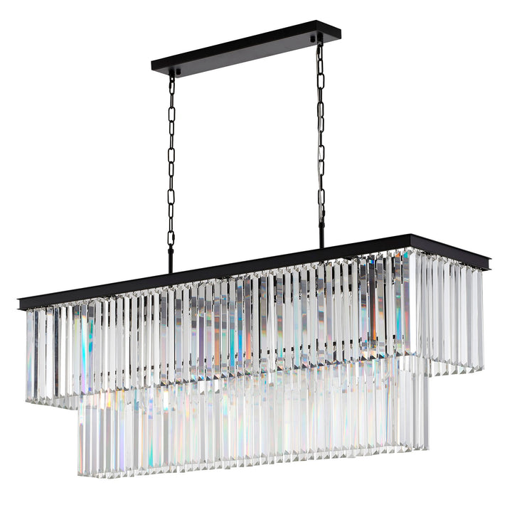 Chandelier In Black Finish