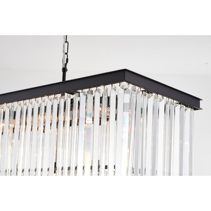 Chandelier In Black Finish