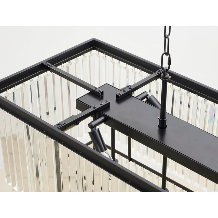 Chandelier In Black Finish