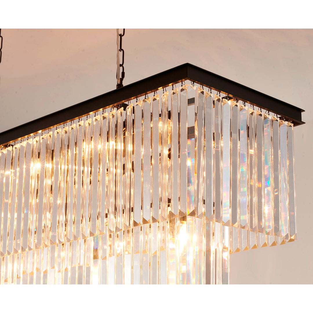 Chandelier In Black Finish