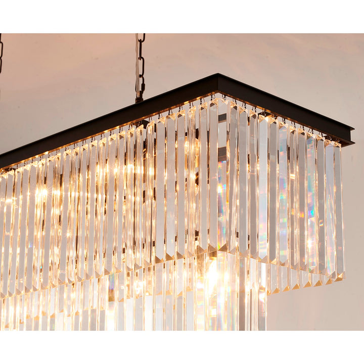 Chandelier In Black Finish