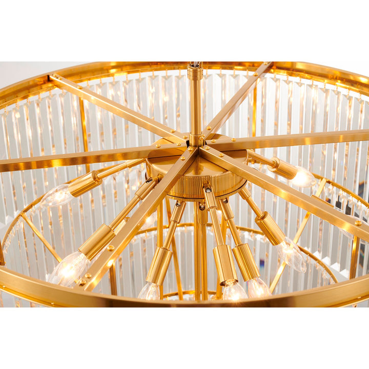 Chandelier In Gold Finish