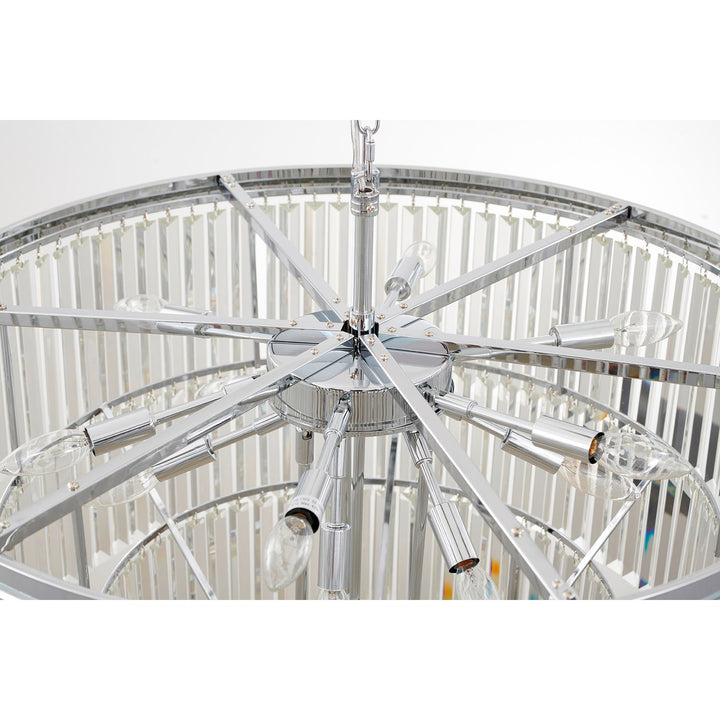Chandelier In Chrome Finish