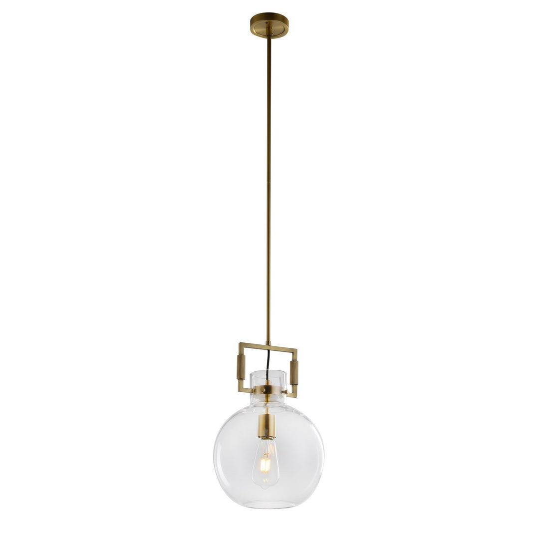 Single Pendant Lighting In Brass Finish by Bethel