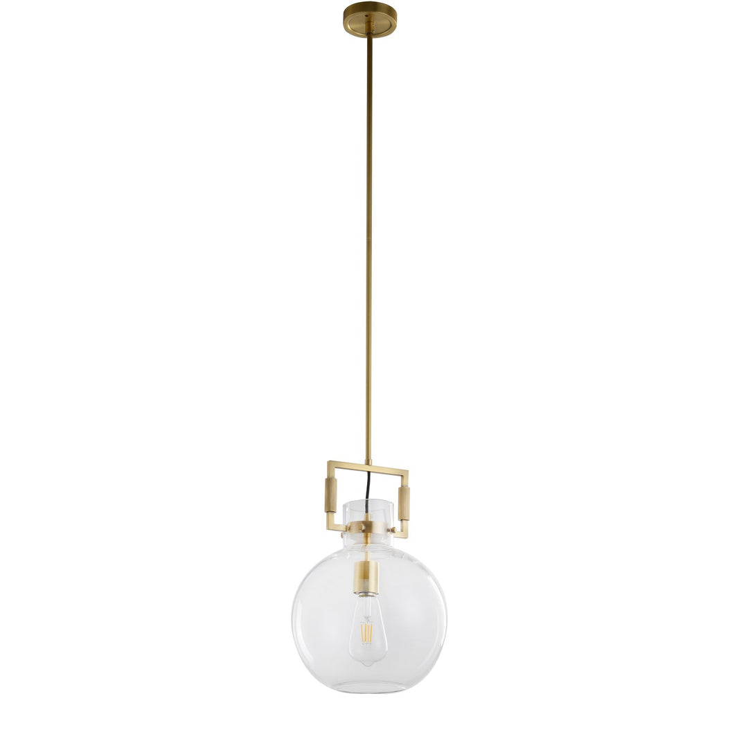 Single Pendant Lighting In Brass Finish