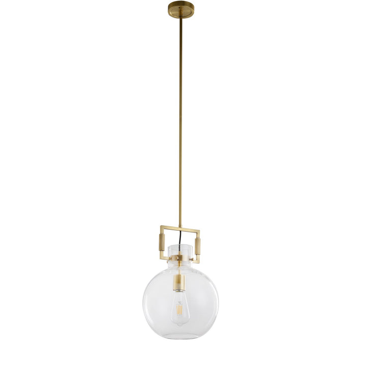 Single Pendant Lighting In Brass Finish