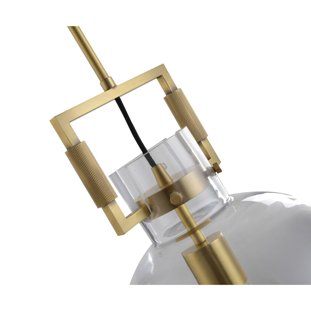 Single Pendant Lighting In Brass Finish