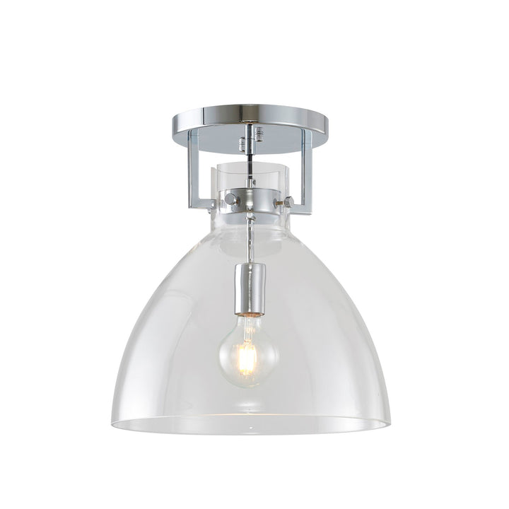 Semi Flush Mount In Chrome Finish by Bethel