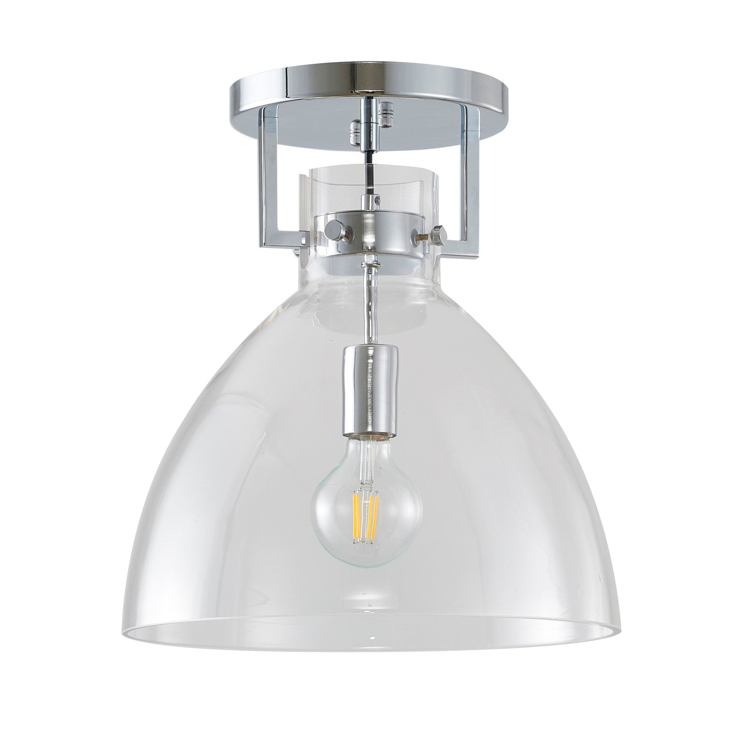 Semi Flush Mount In Chrome Finish