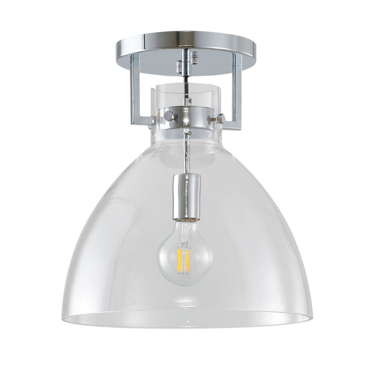 Semi Flush Mount In Chrome Finish