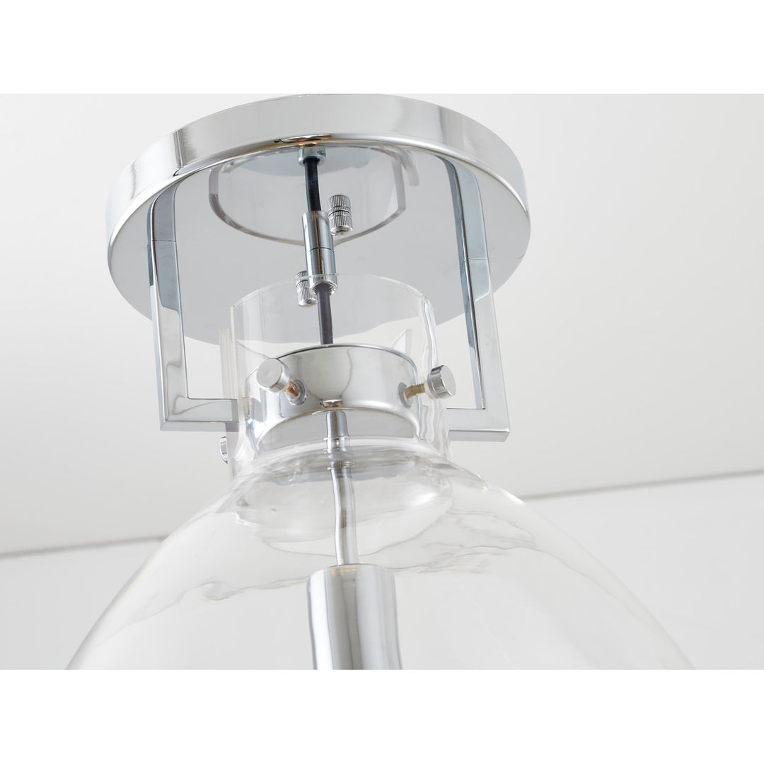 Semi Flush Mount In Chrome Finish