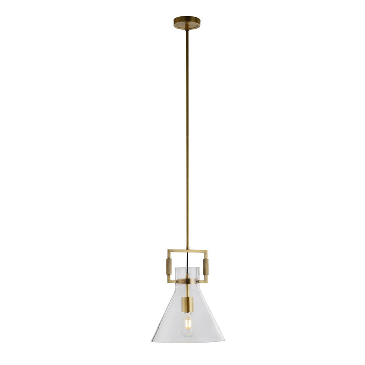 Single Pendant Lighting In Brass Finish by Bethel