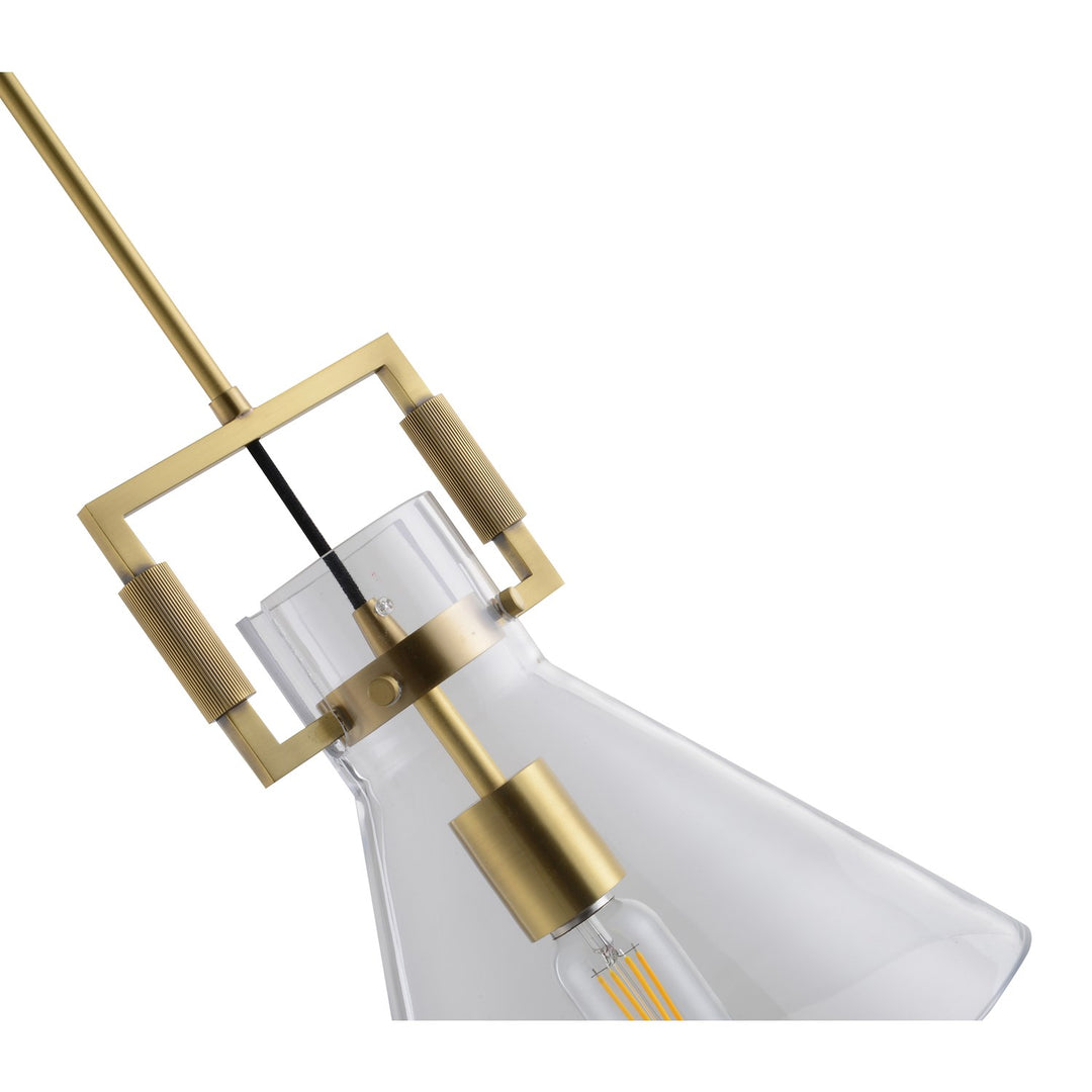 Single Pendant Lighting In Brass Finish