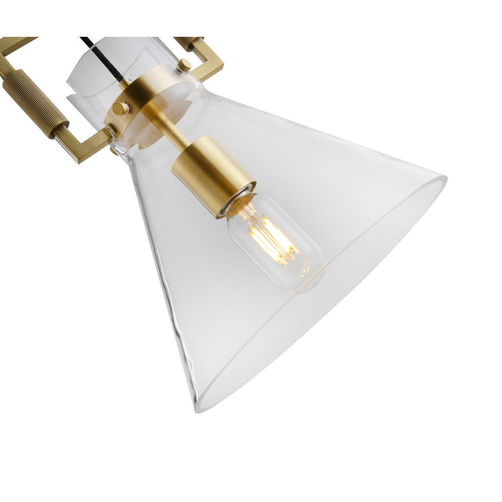 Single Pendant Lighting In Brass Finish
