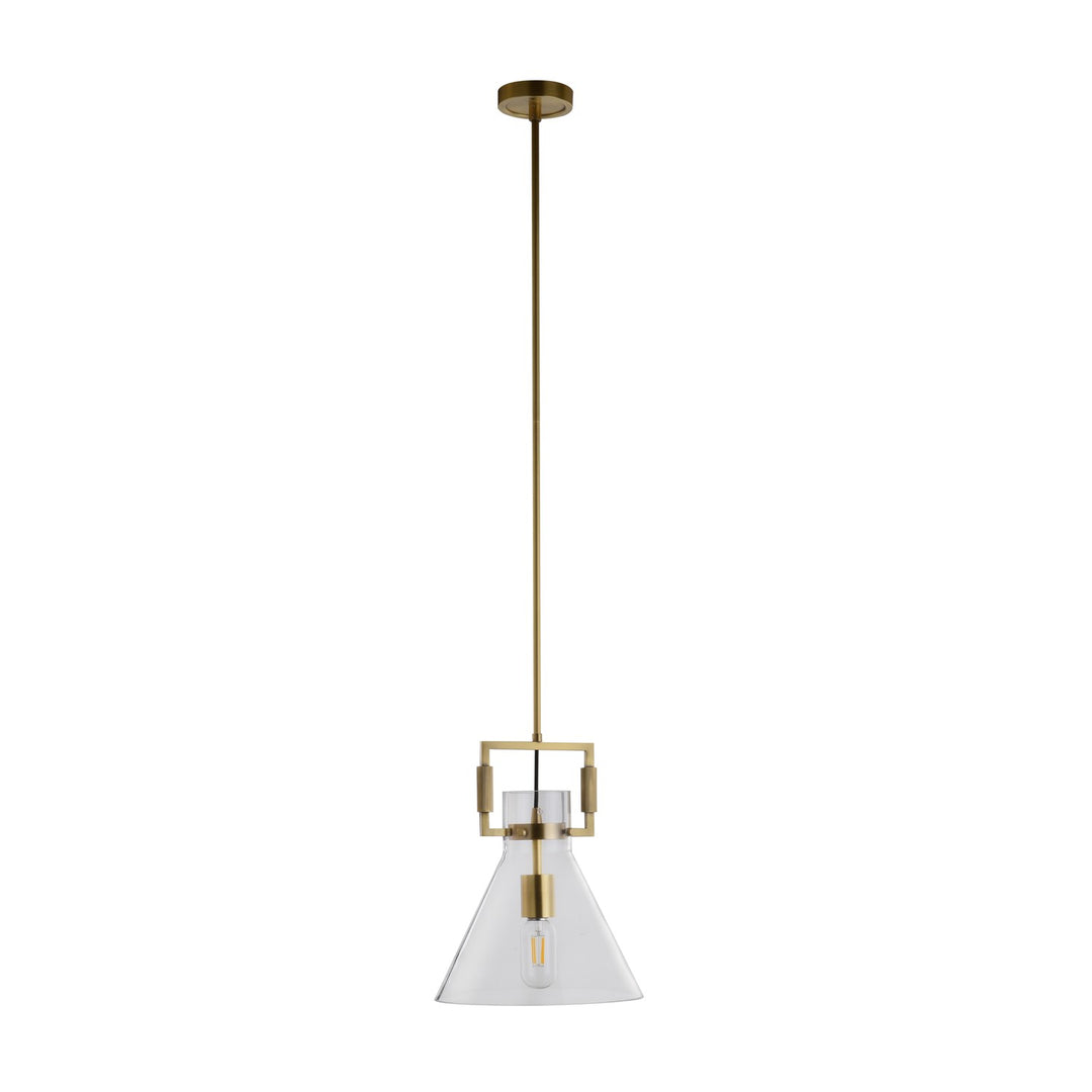 Single Pendant Lighting In Brass Finish