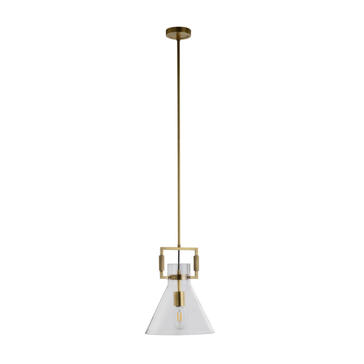 Single Pendant Lighting In Brass Finish