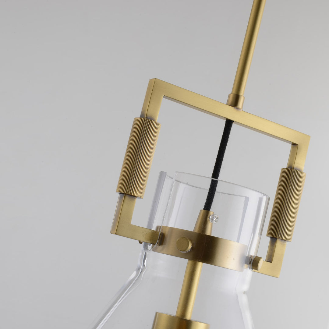 Single Pendant Lighting In Brass Finish