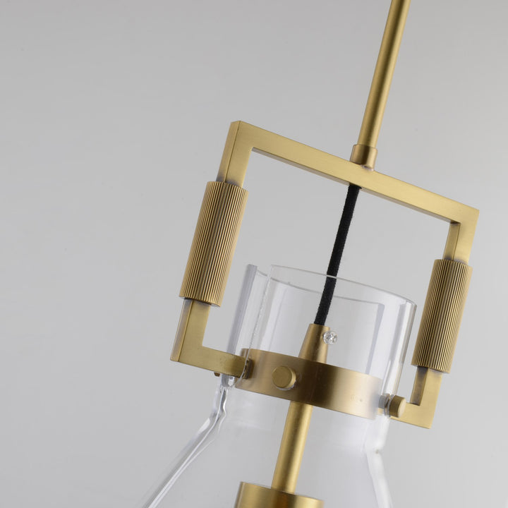 Single Pendant Lighting In Brass Finish