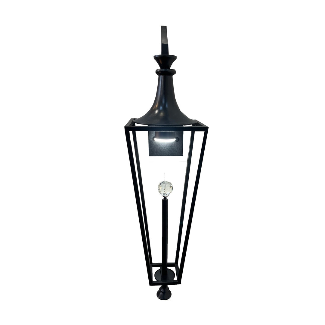 Outdoor Wall Sconce In Black Finish by Bethel