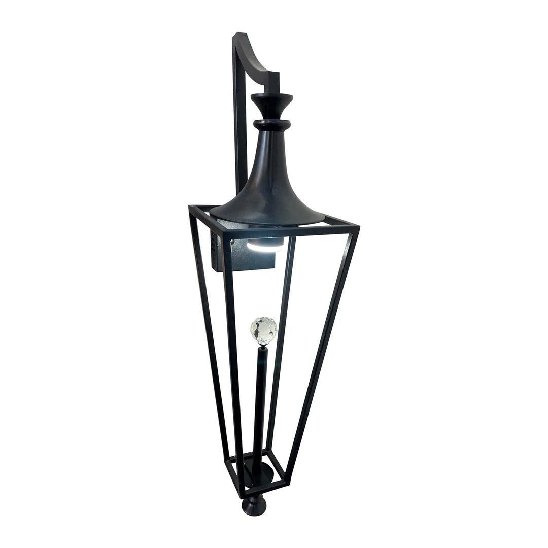 Outdoor Wall Sconce In Black Finish
