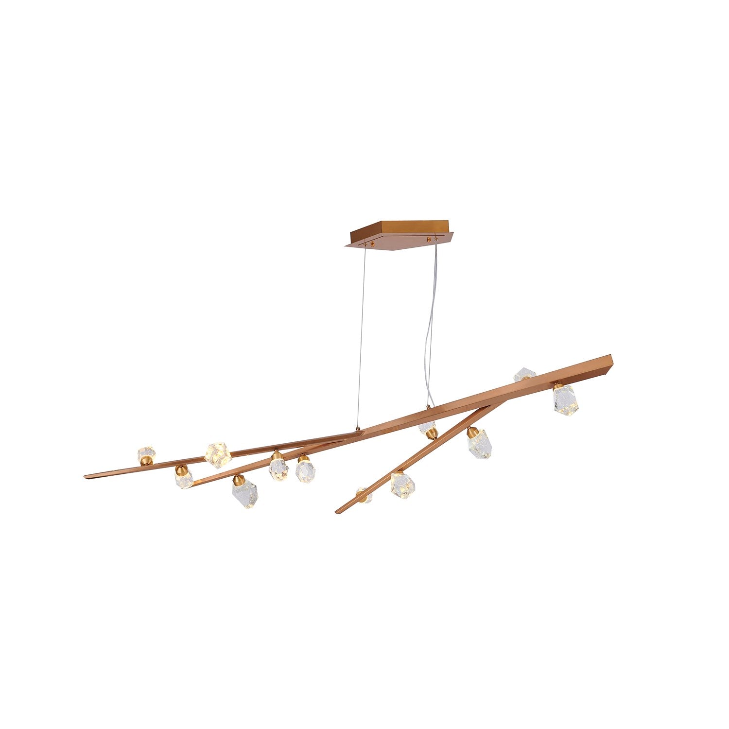 Led Chandelier In Gold Finish by Bethel