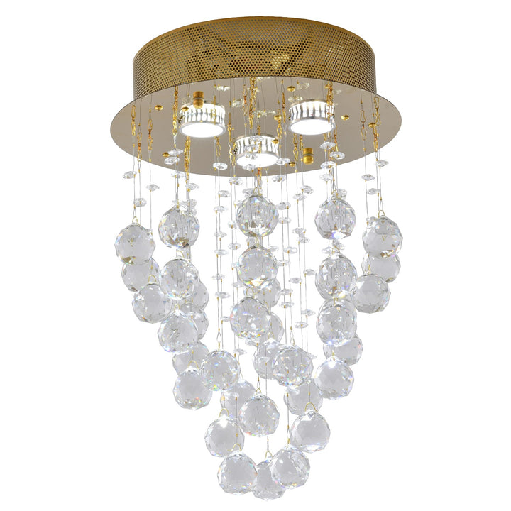 Semi Flush Mount In Gold Finish by Bethel